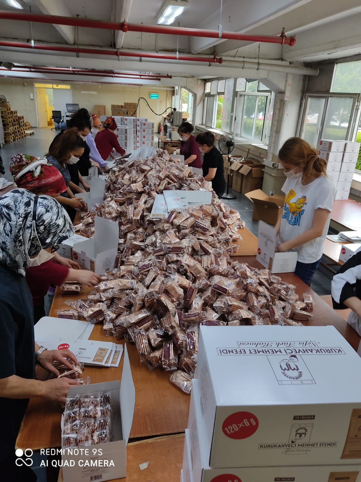 Üretim Tesisi Paketleme Alanı